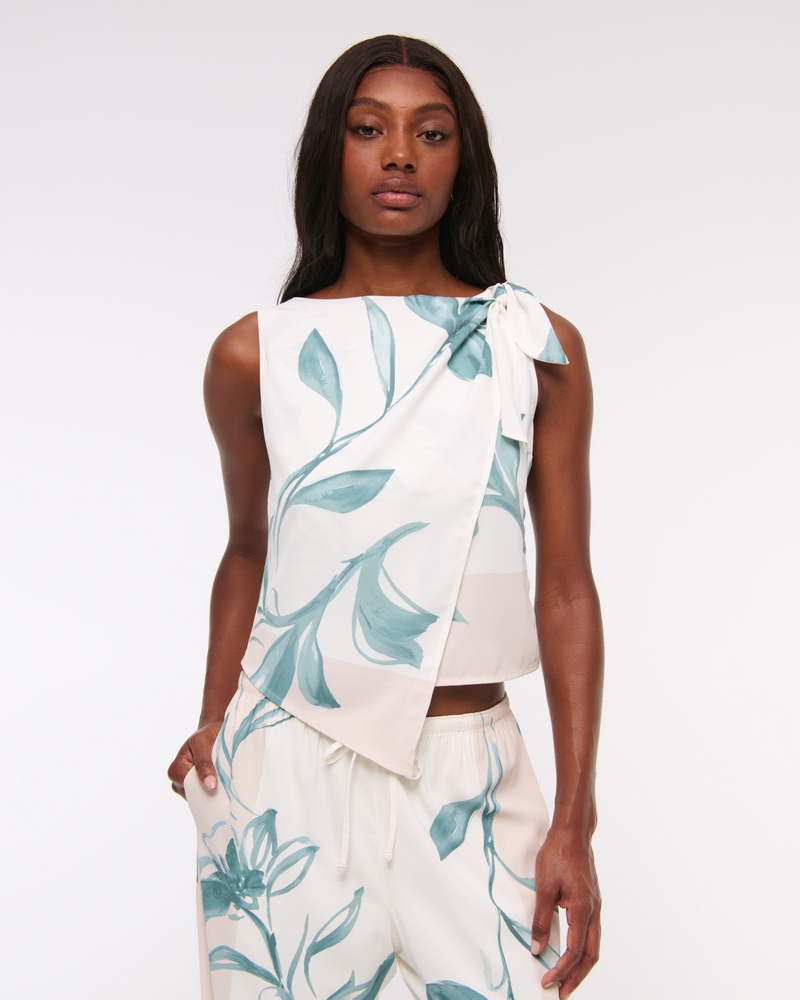 Knotted Scarf Top