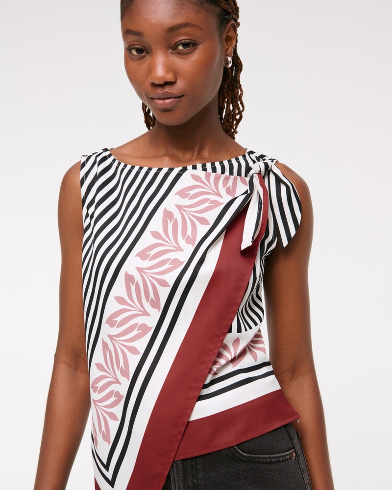 Knotted Scarf Top