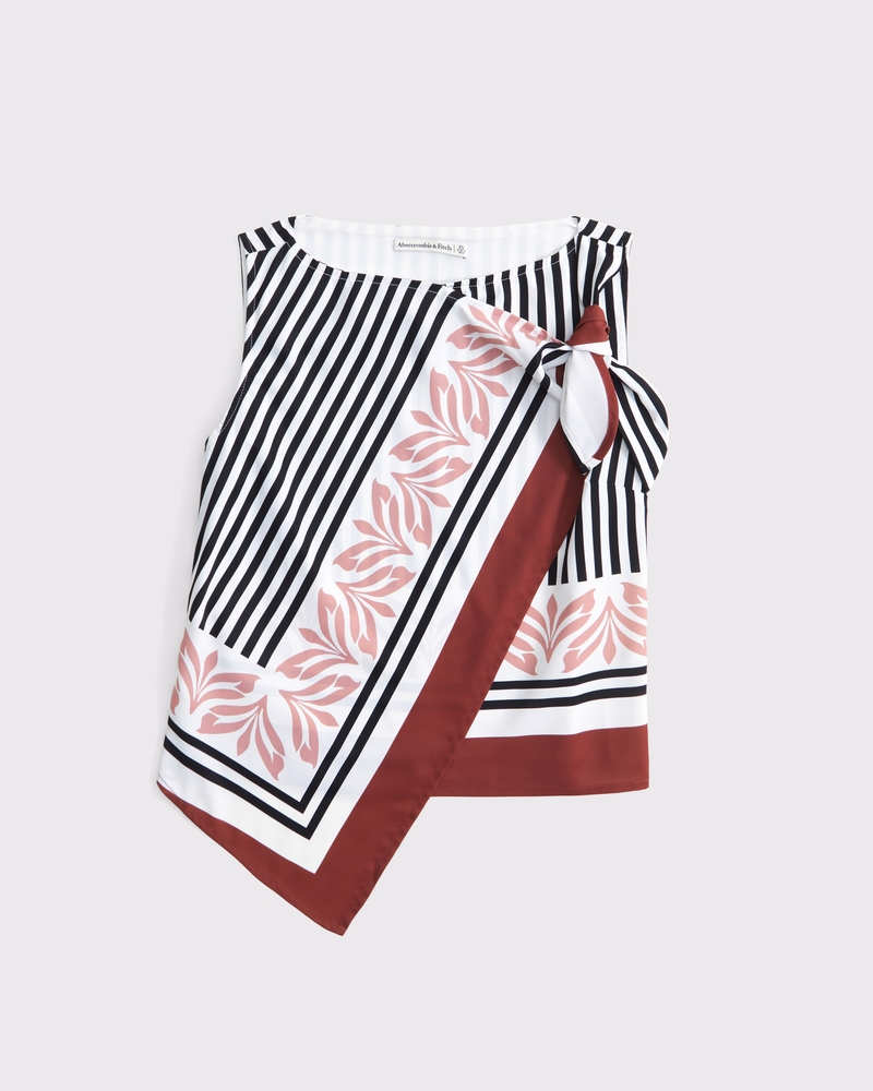 Women's Knotted Scarf Top | Women's Tops | Abercrombie.com