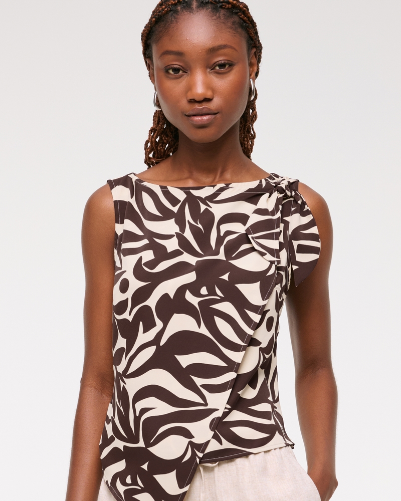 Knotted Scarf Top
