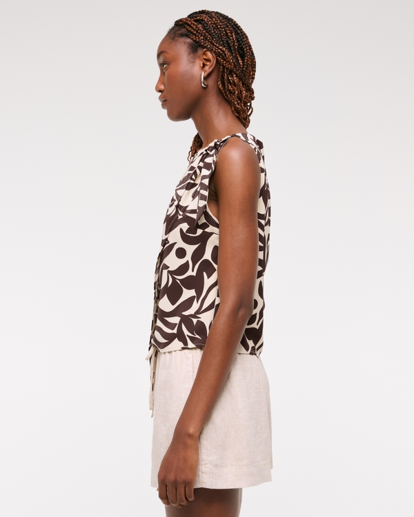Women's Knotted Scarf Top | Women's Clearance | Abercrombie.com