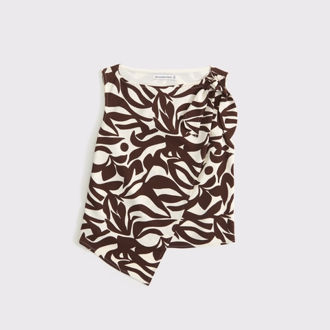 Женские топы Abercrombie & Fitch Knotted Scarf Top