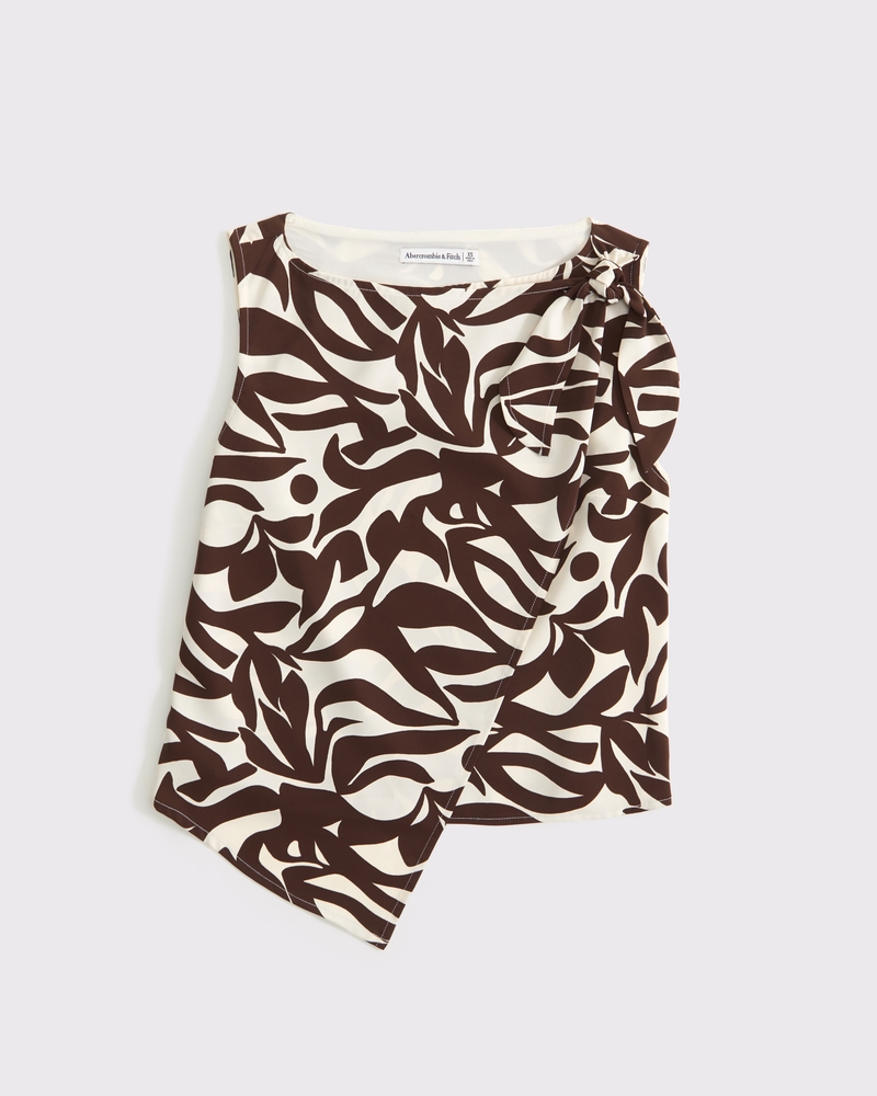 Women's Knotted Scarf Top | Women's Clearance | Abercrombie.com
