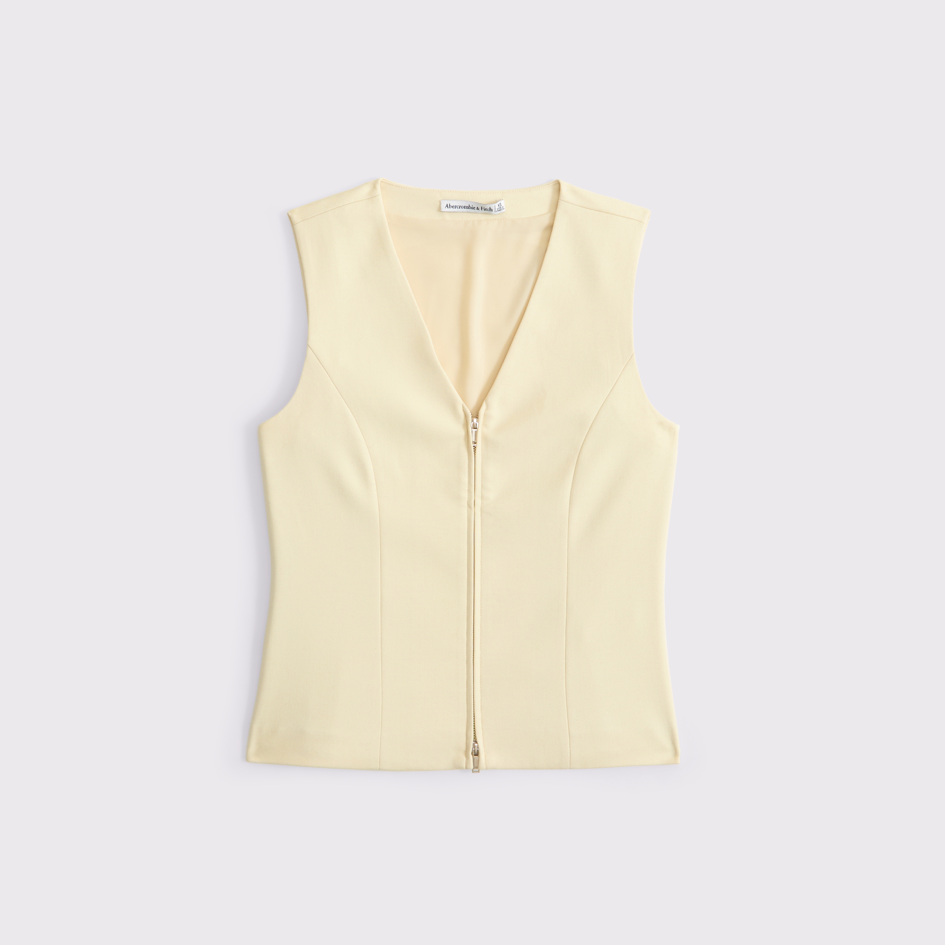 Women's Tailored Zip Vest | Women's Clearance | Abercrombie.com