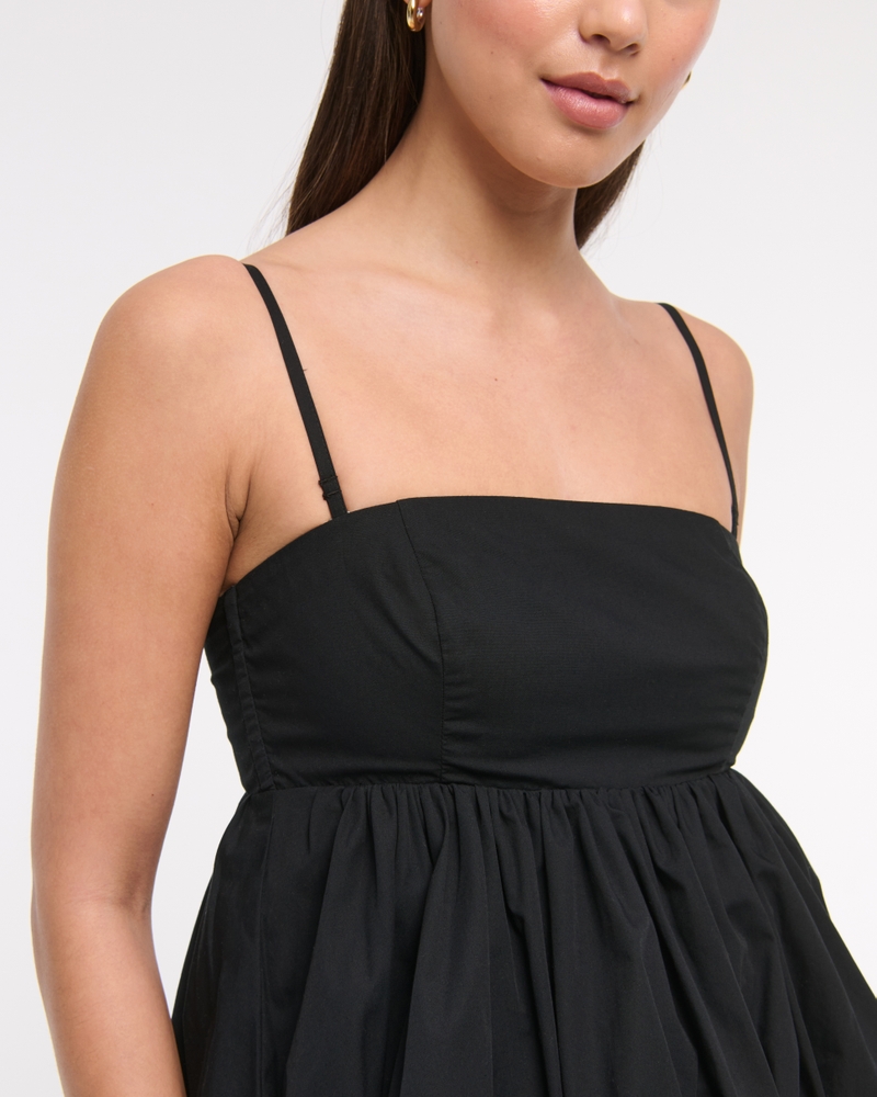 Strapless Bubble Hem Top