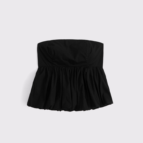 Женские топы Abercrombie & Fitch Strapless Bubble Hem Top