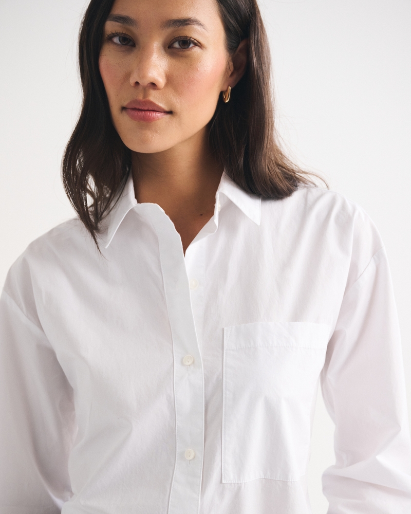 100% Cotton Poplin Oversized Shirt