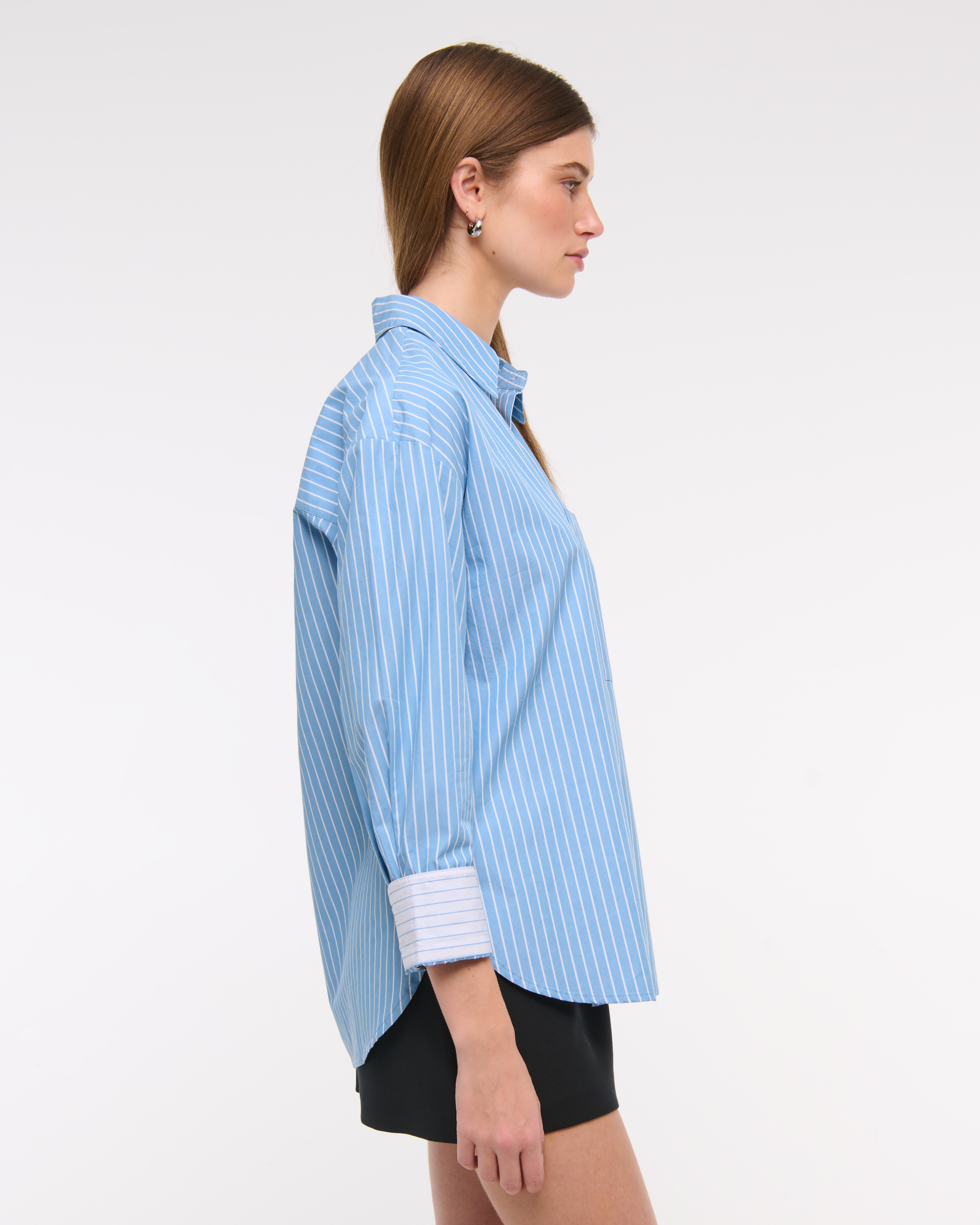 トップス Les Six Oversize Cotton Dress Shirt 1431GD - Garment Dye Oversized T-shirt Dress – Los Angeles