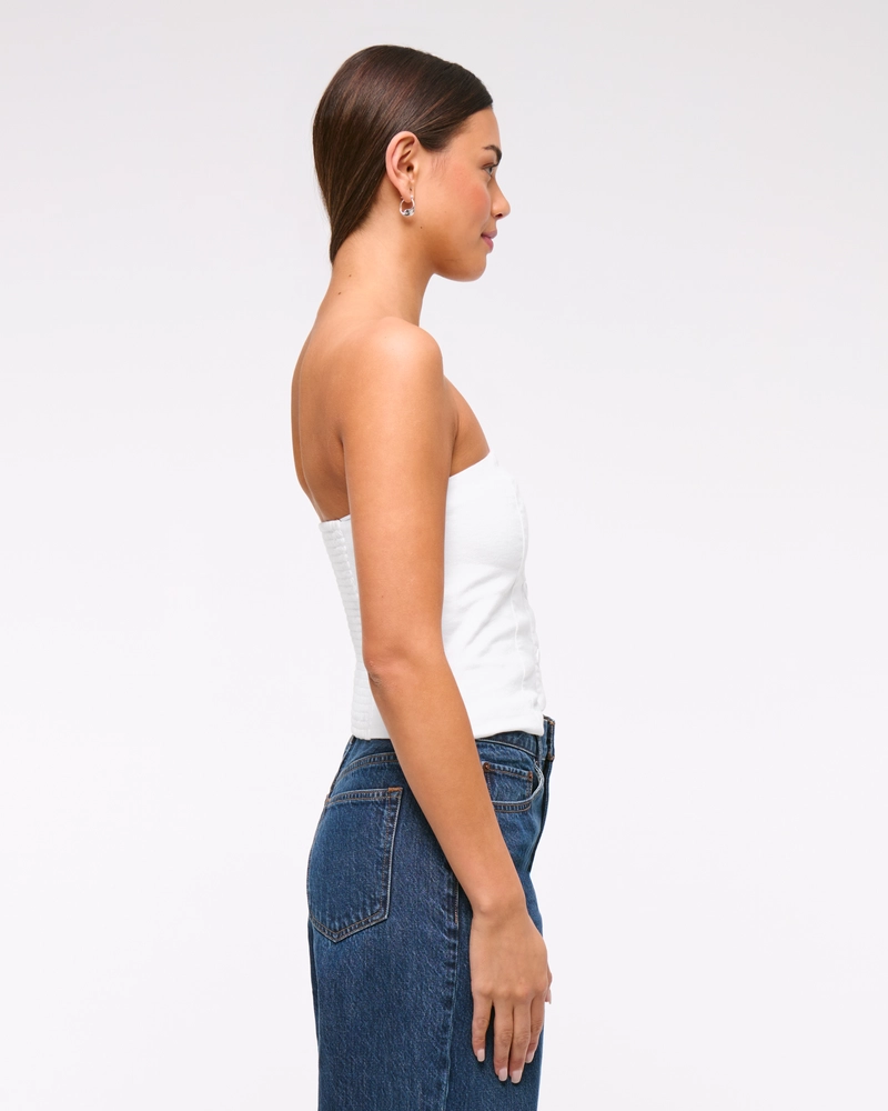 Strapless Cropped Vest Top