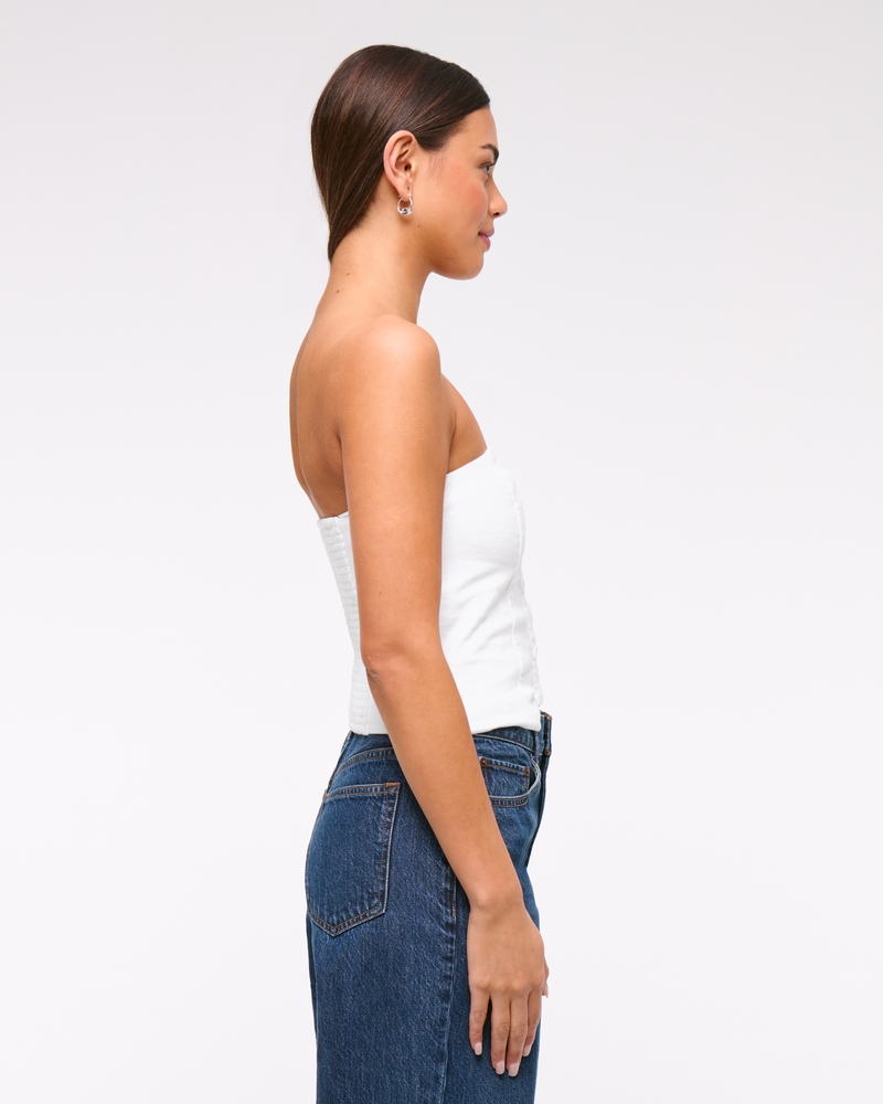 Strapless Cropped Vest Top