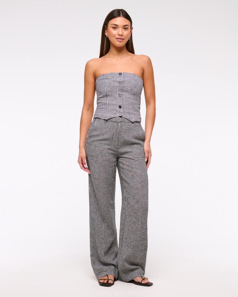 Strapless Cropped Vest Top