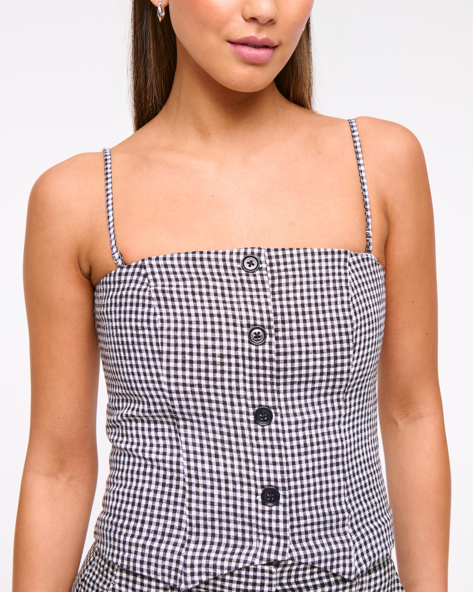 Strapless Cropped Vest Top
