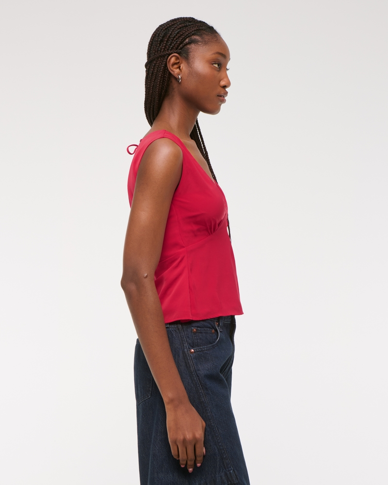 Tie-Back V-Neck Top