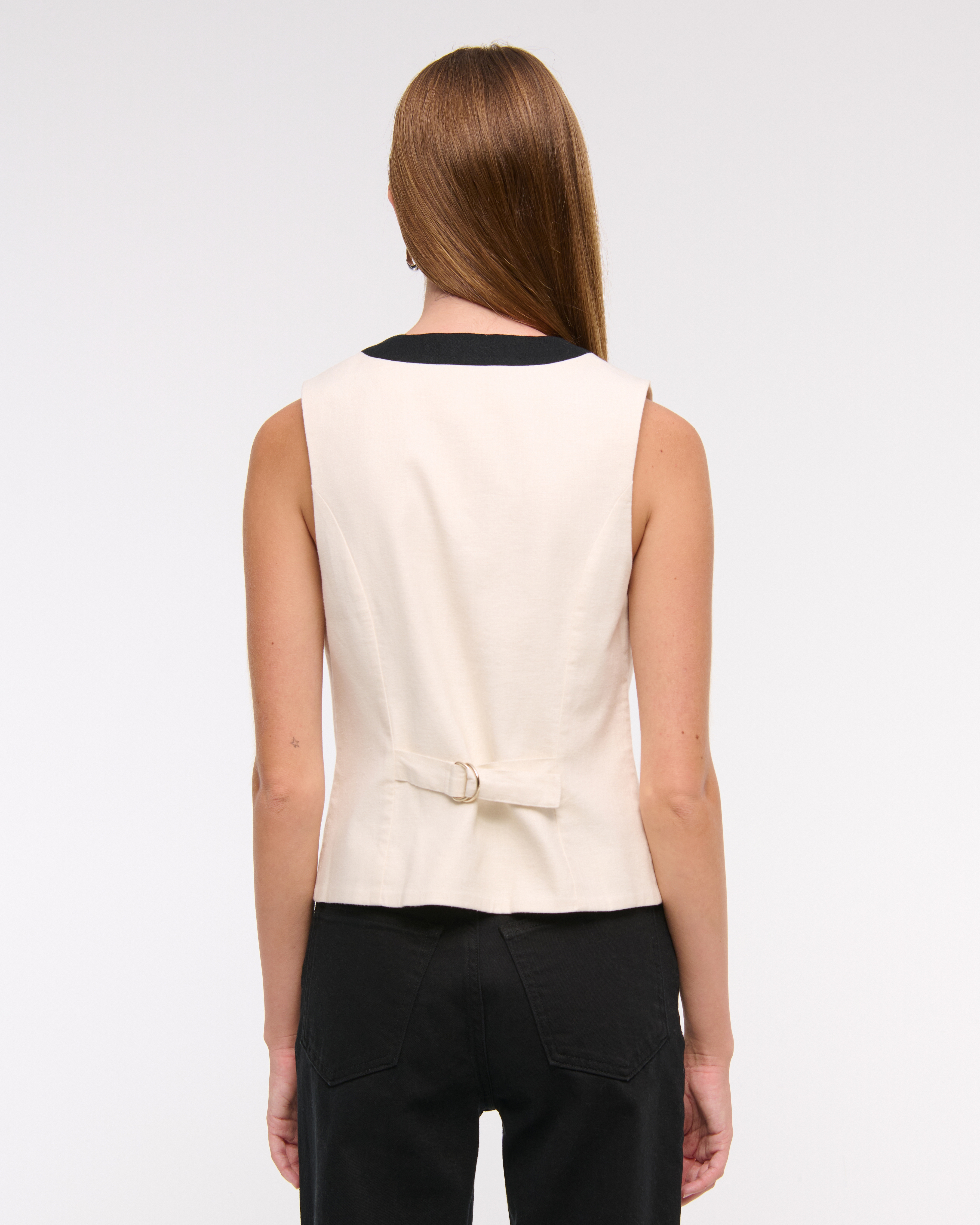 Women's Linen-Blend Vest | Women's Tops | Abercrombie.com