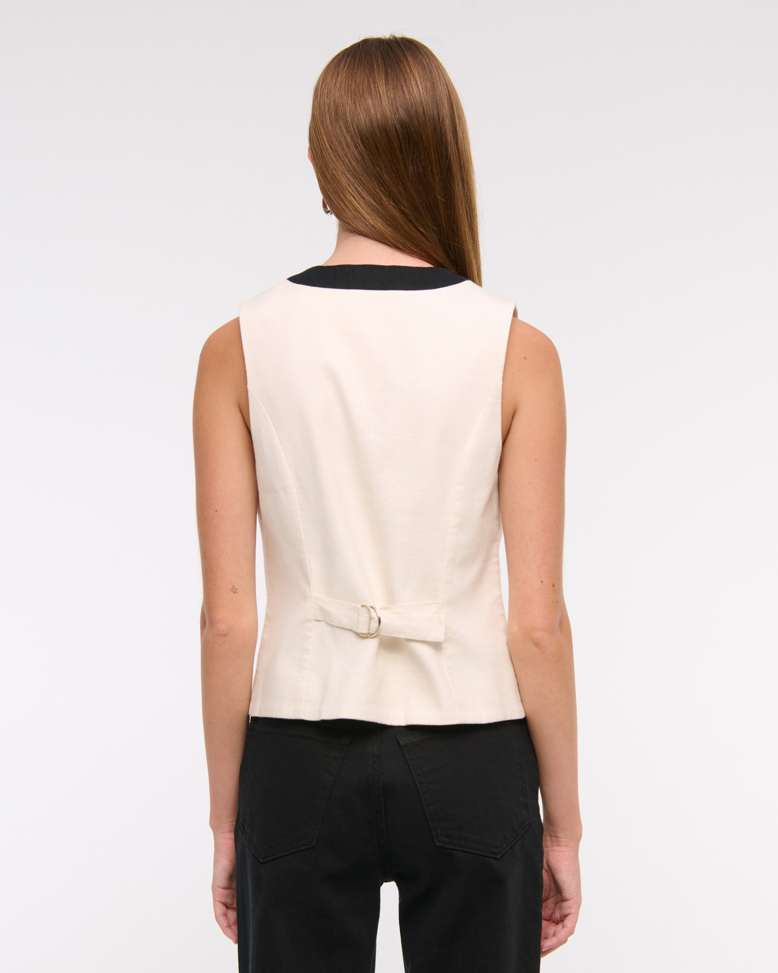 Linen-Blend Vest