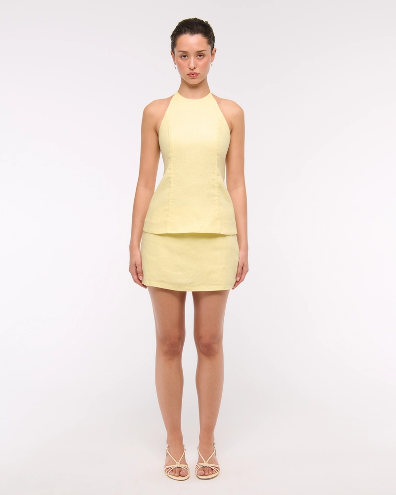 Premium Linen Halter Top