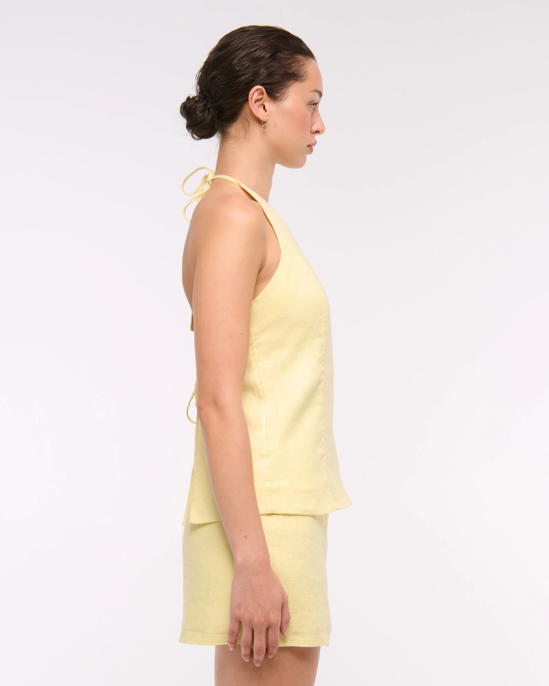 Premium Linen Halter Top