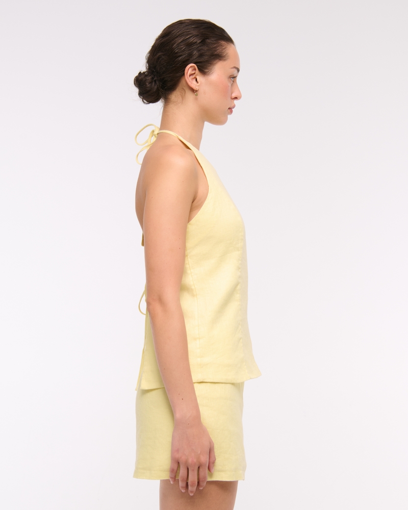 Premium Linen Halter Top