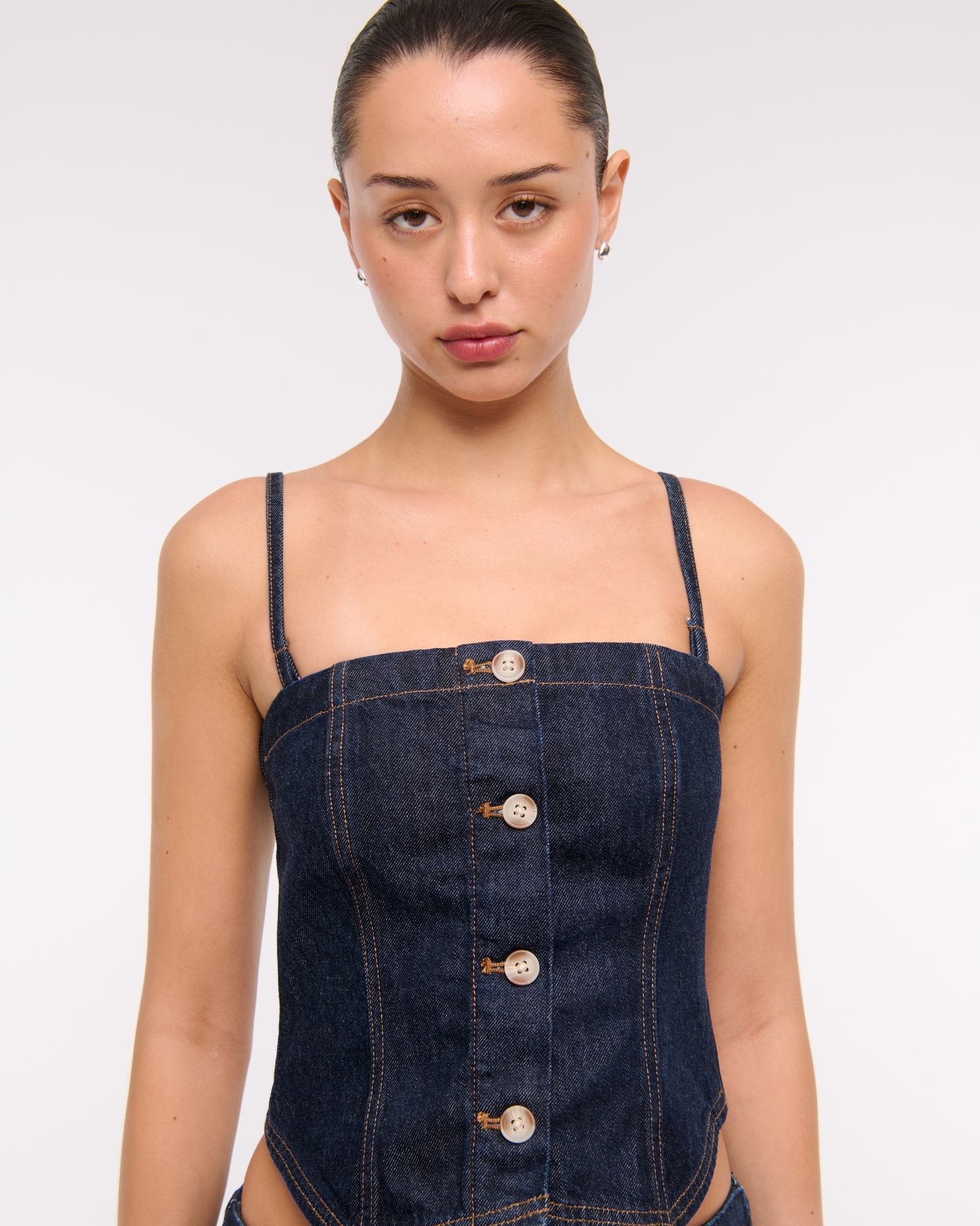 Strapless Denim Tube Top