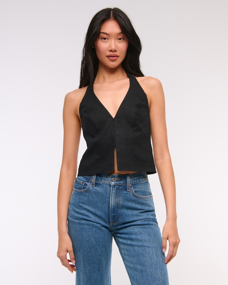 Tailored Halter Vest