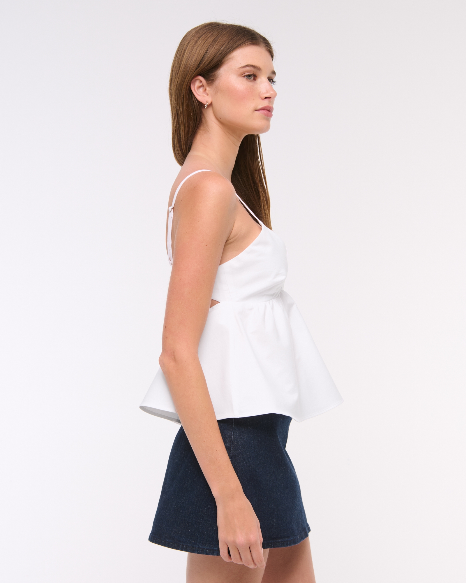 Women's Poplin Peplum Top | Women's Tops | Abercrombie.com