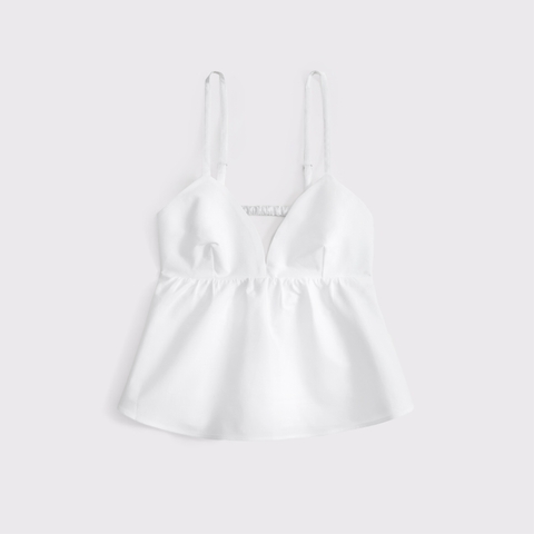 Женские топы Abercrombie & Fitch Poplin Peplum Top