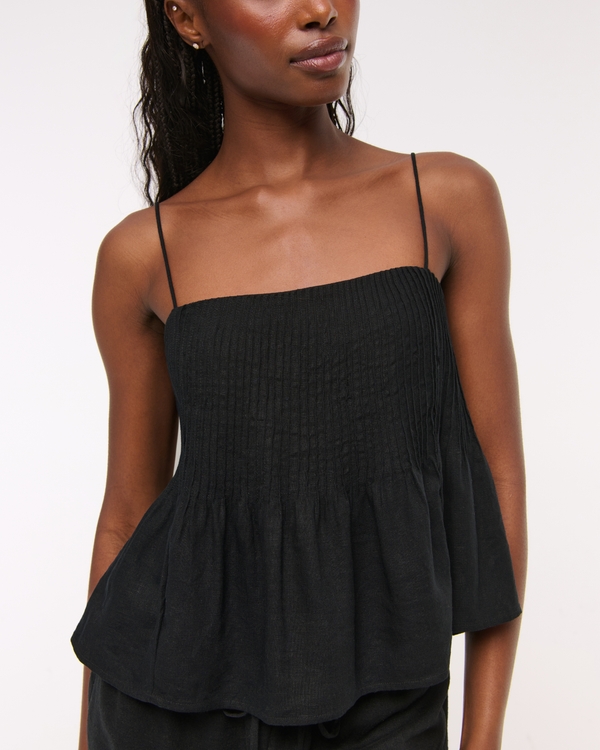 新品タグ付 CLANE SHIRRING CAMI TOPS CLANE - SHIRRING CAMI TOPS ORANGE - シャーリングキャミトップス