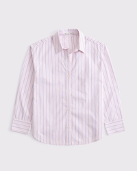 Oversized Tie-Back Poplin Shirt