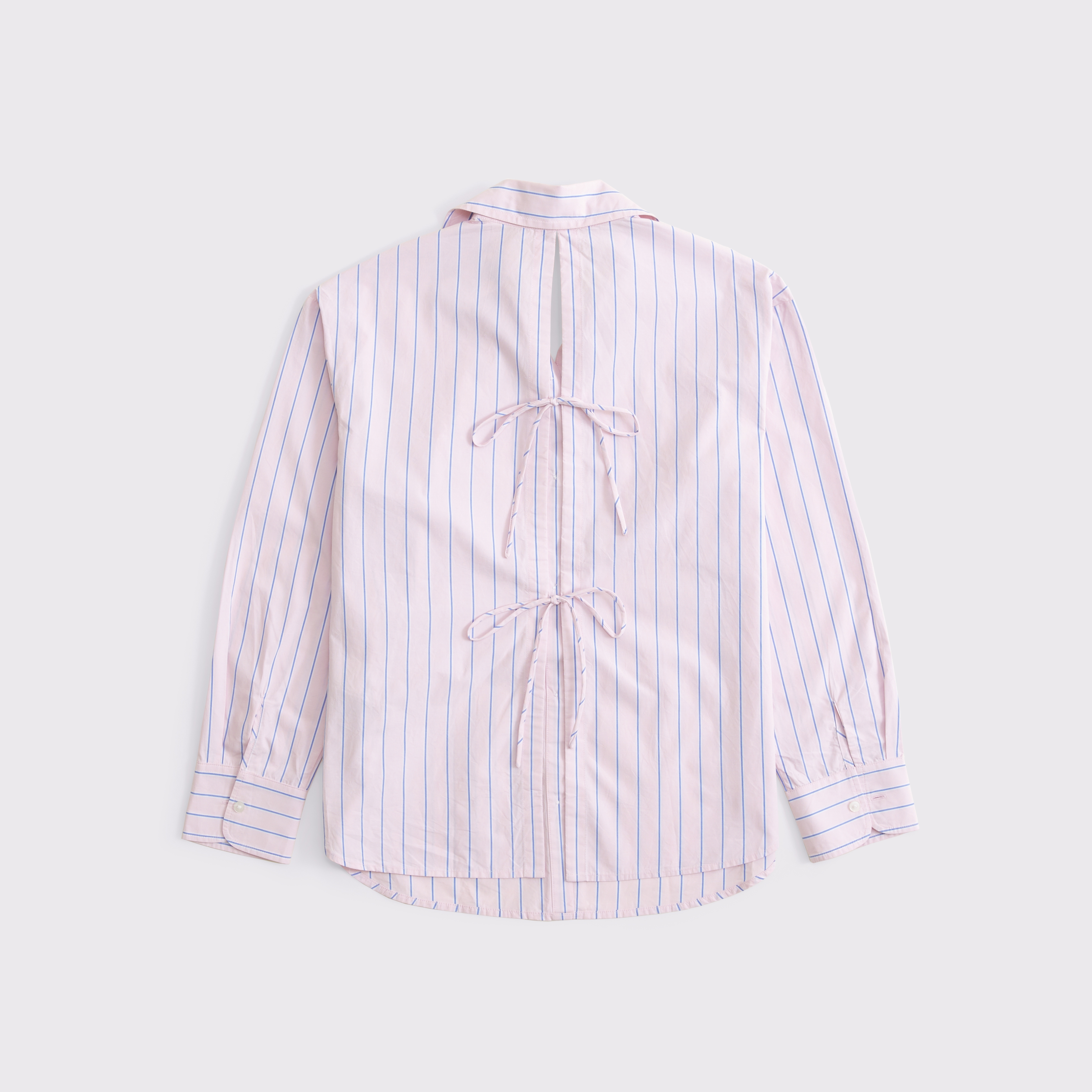 売れ筋商品|||ラッキーブランド カットソー トップス レディース Women's Cotton Poplin Oversized Button-Back Shirt Purple Stripe Lucky Brand Women's Cotton Poplin Oversized Button-Back
