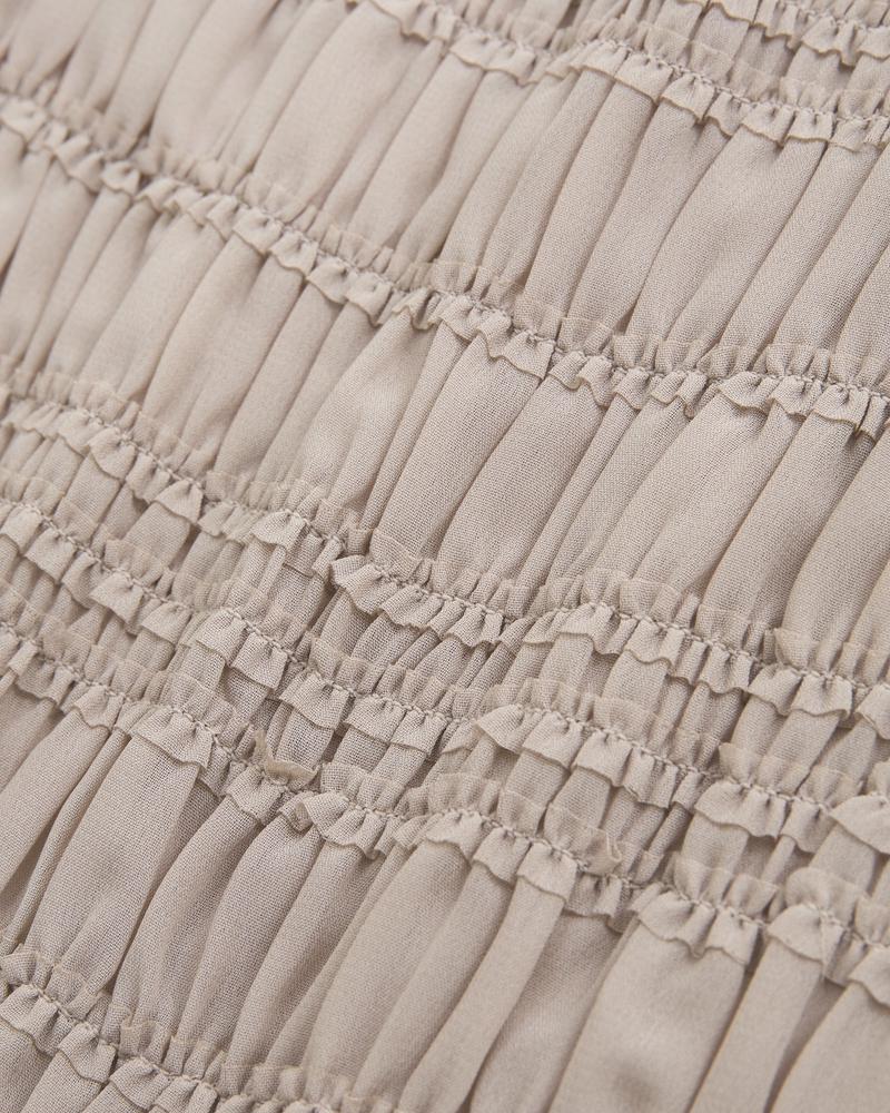 Apron Ruched Side-Tie Top