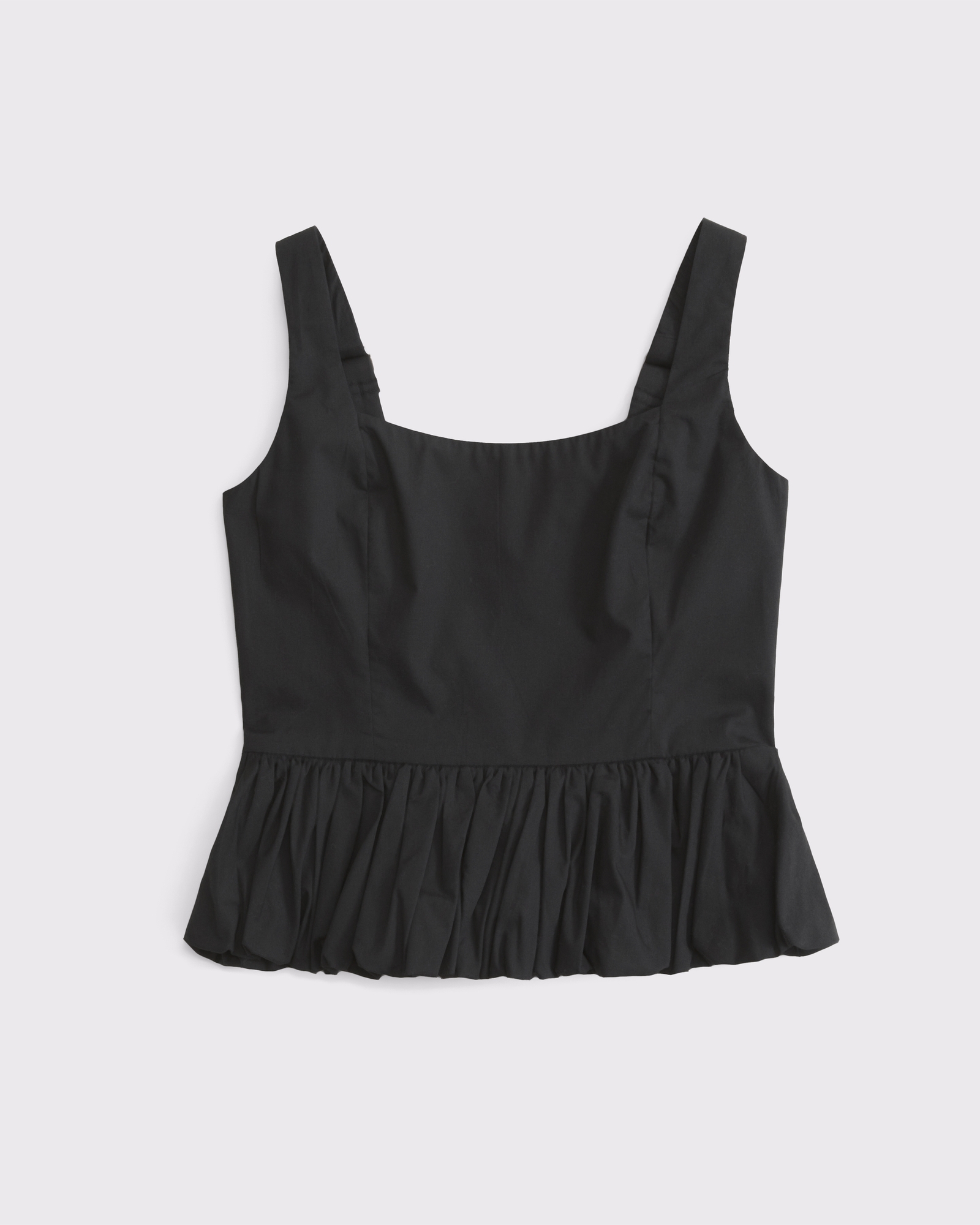 Poplin Bubble Hem Tank
