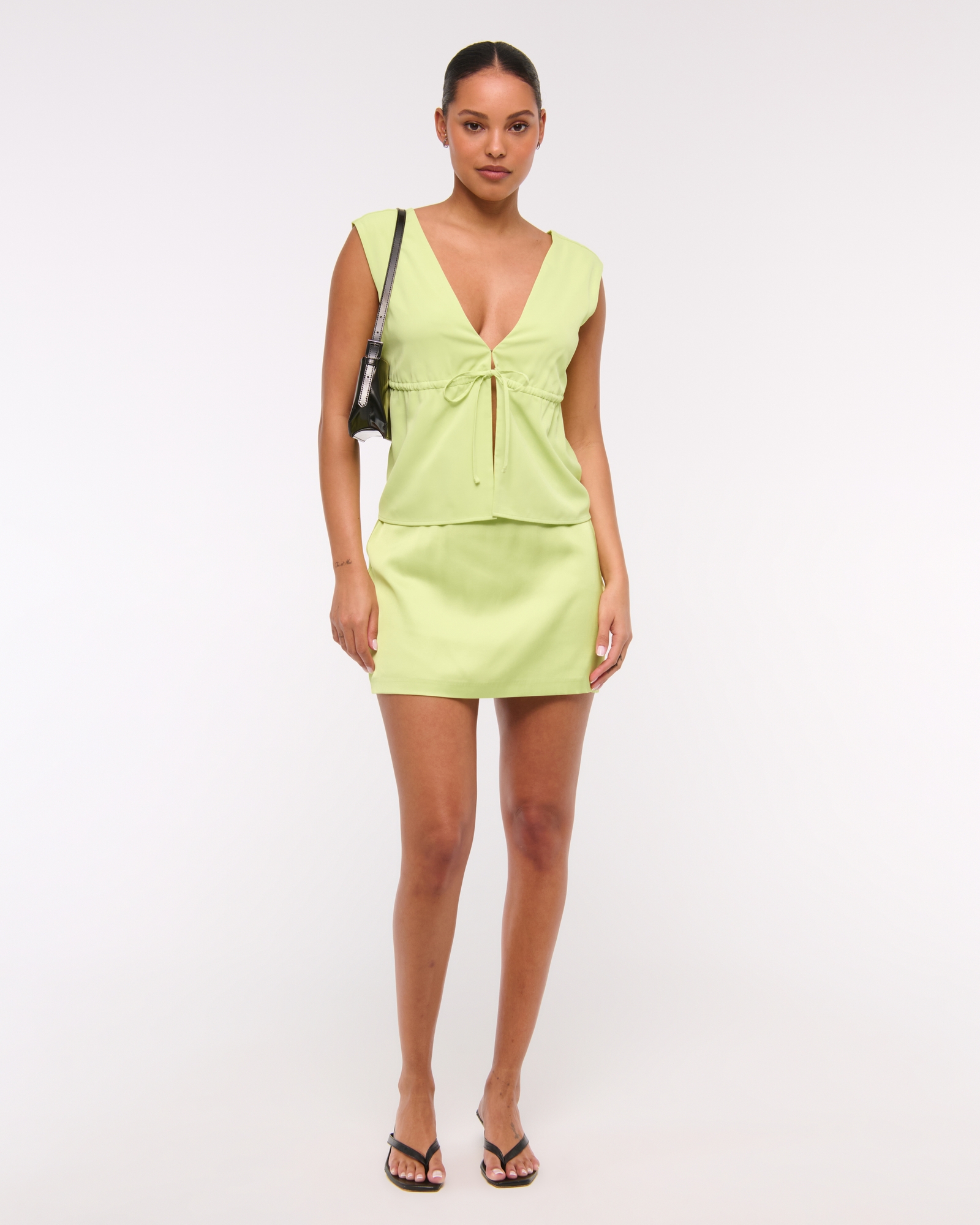 Plunge Tie-Front Top