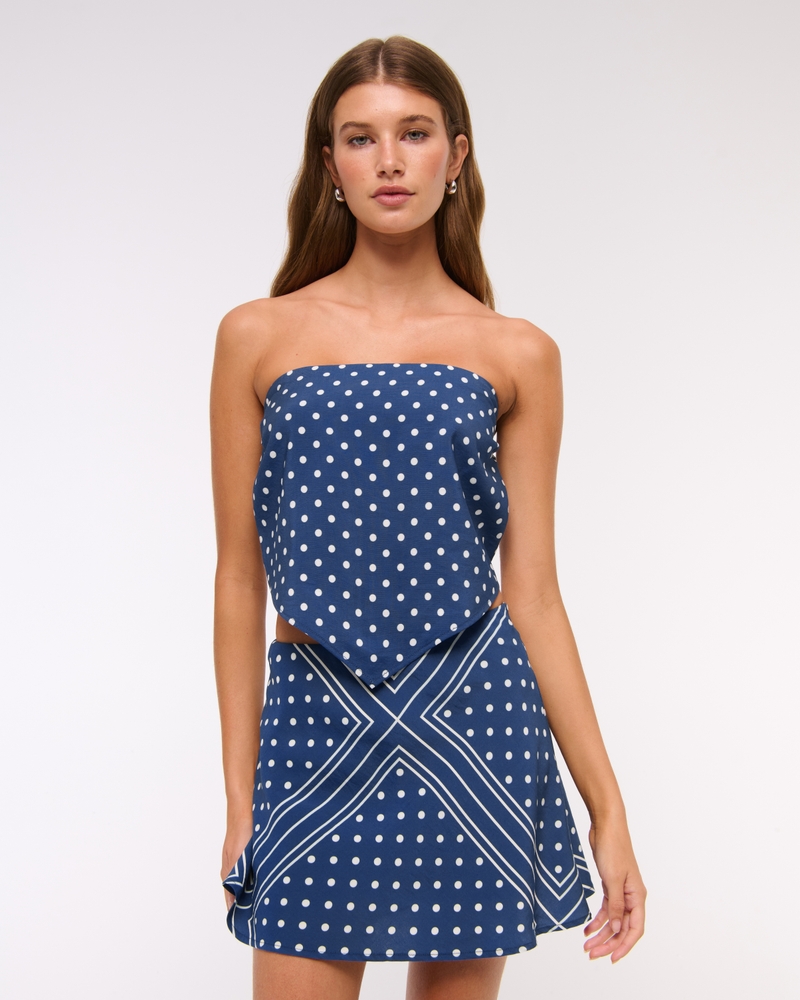 Bra-Free Strapless Scarf Tube Top