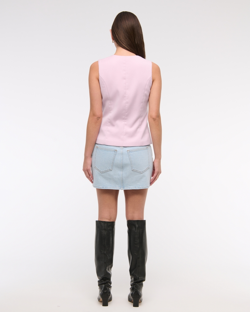 Tie-Front Tailored Vest