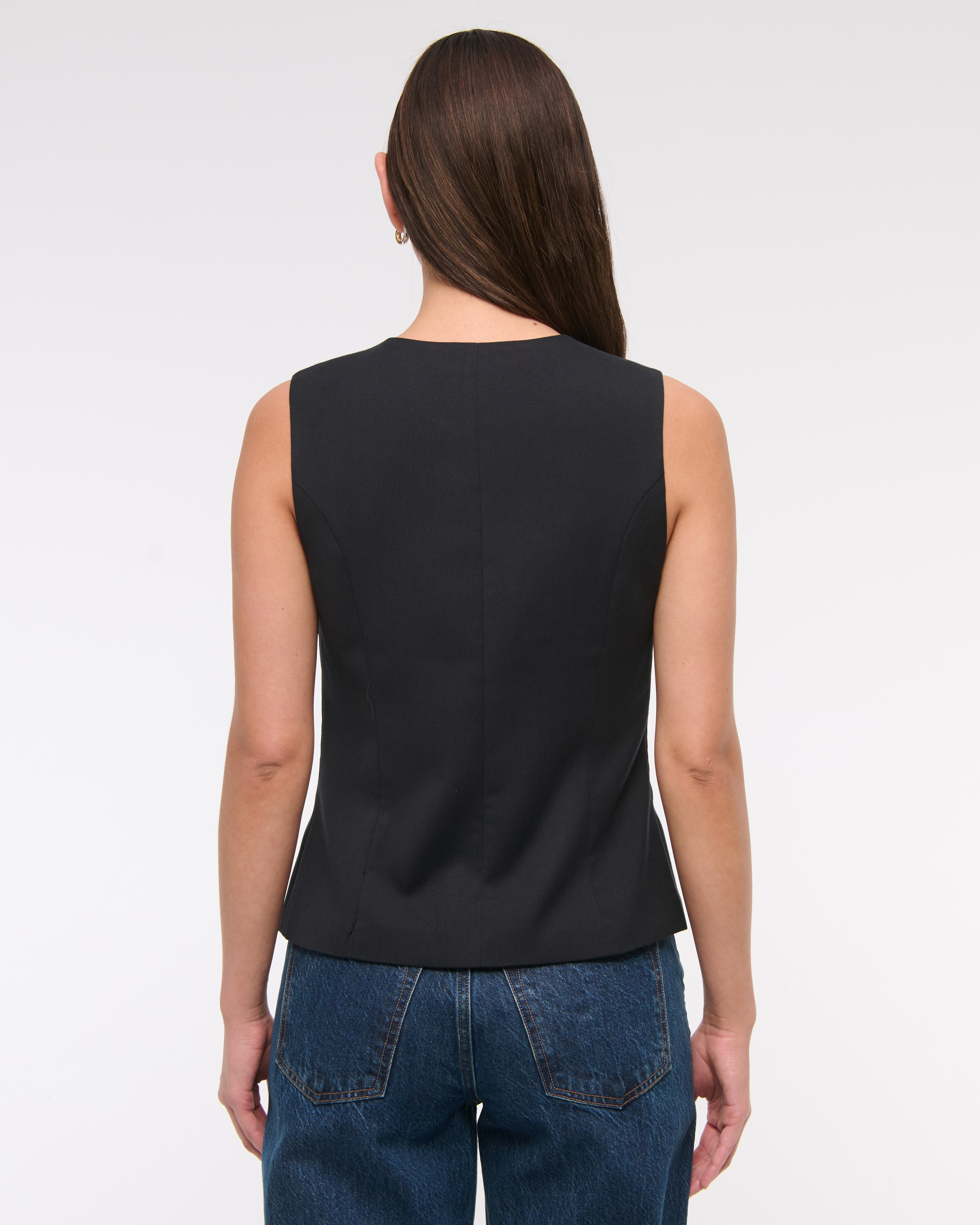 Women's Tie-Front Tailored Vest | Women's Tops | Abercrombie.com