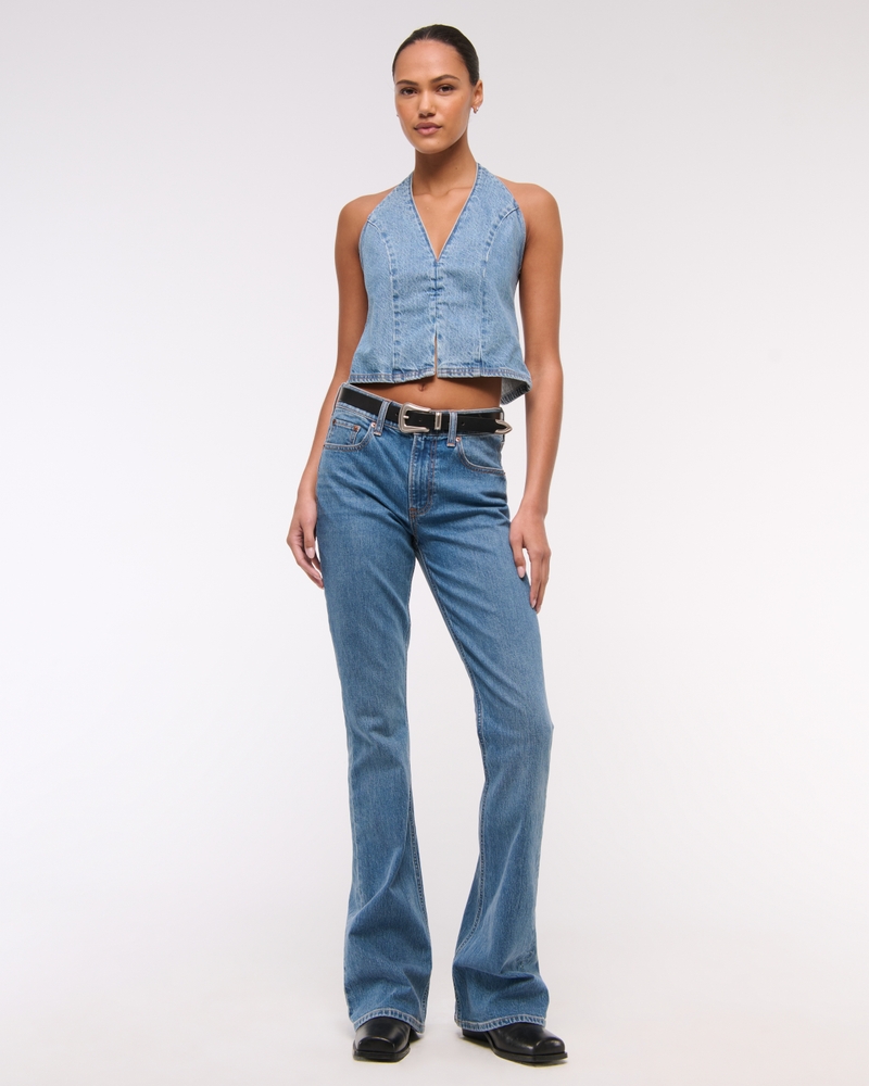Denim Halter Vest