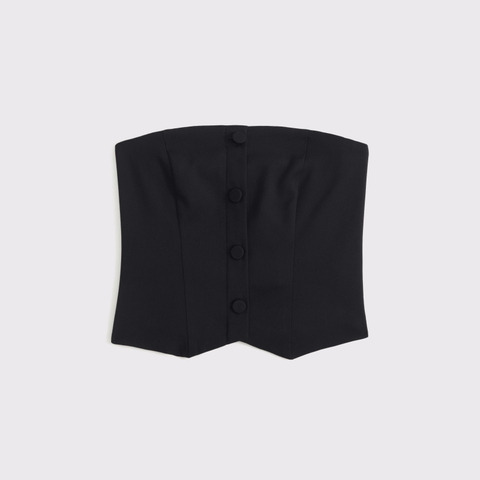 Женские жилеты Abercrombie & Fitch Strapless Cropped Tailored Vest