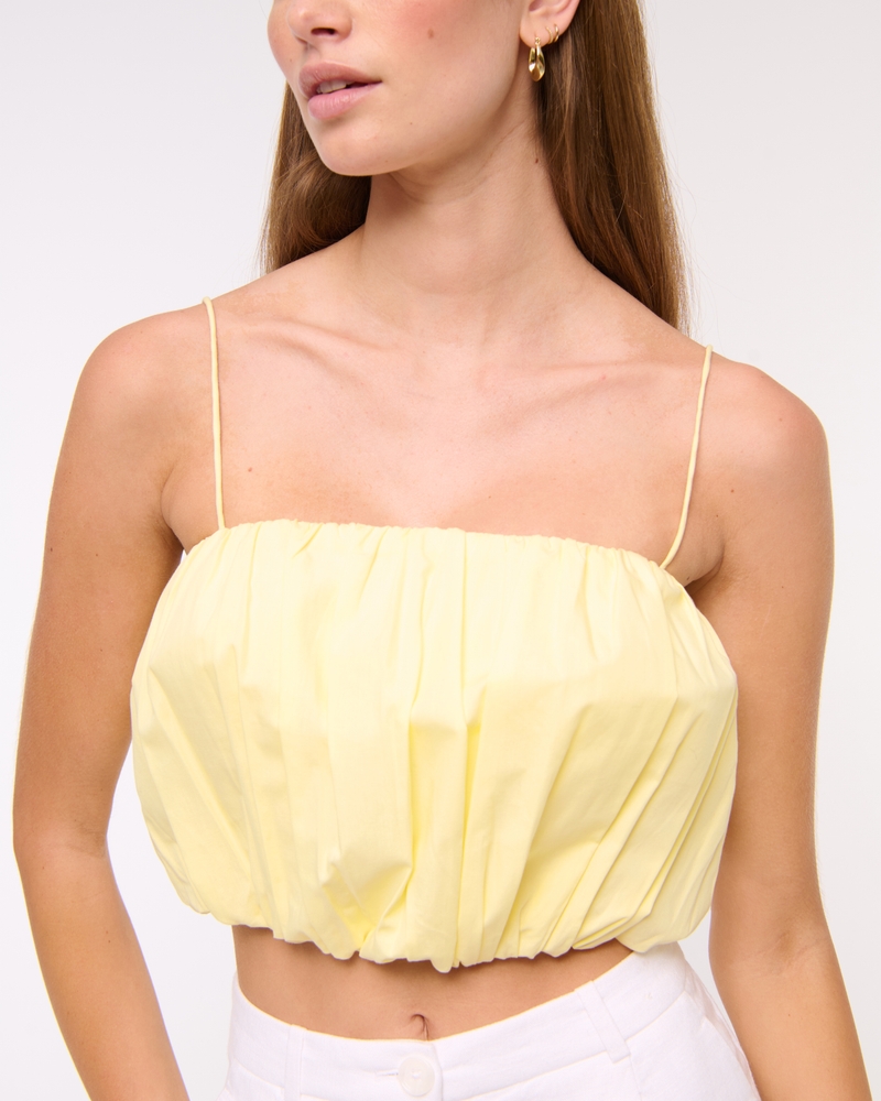 Cropped Bubble Hem Cami