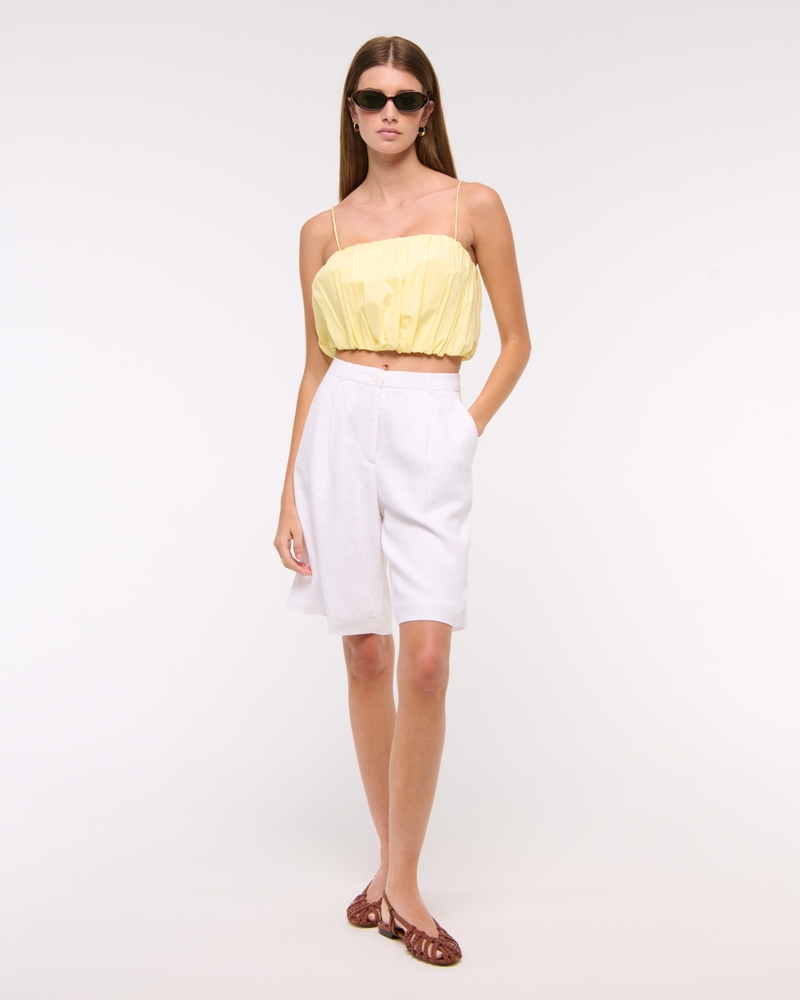 Cropped Bubble Hem Cami