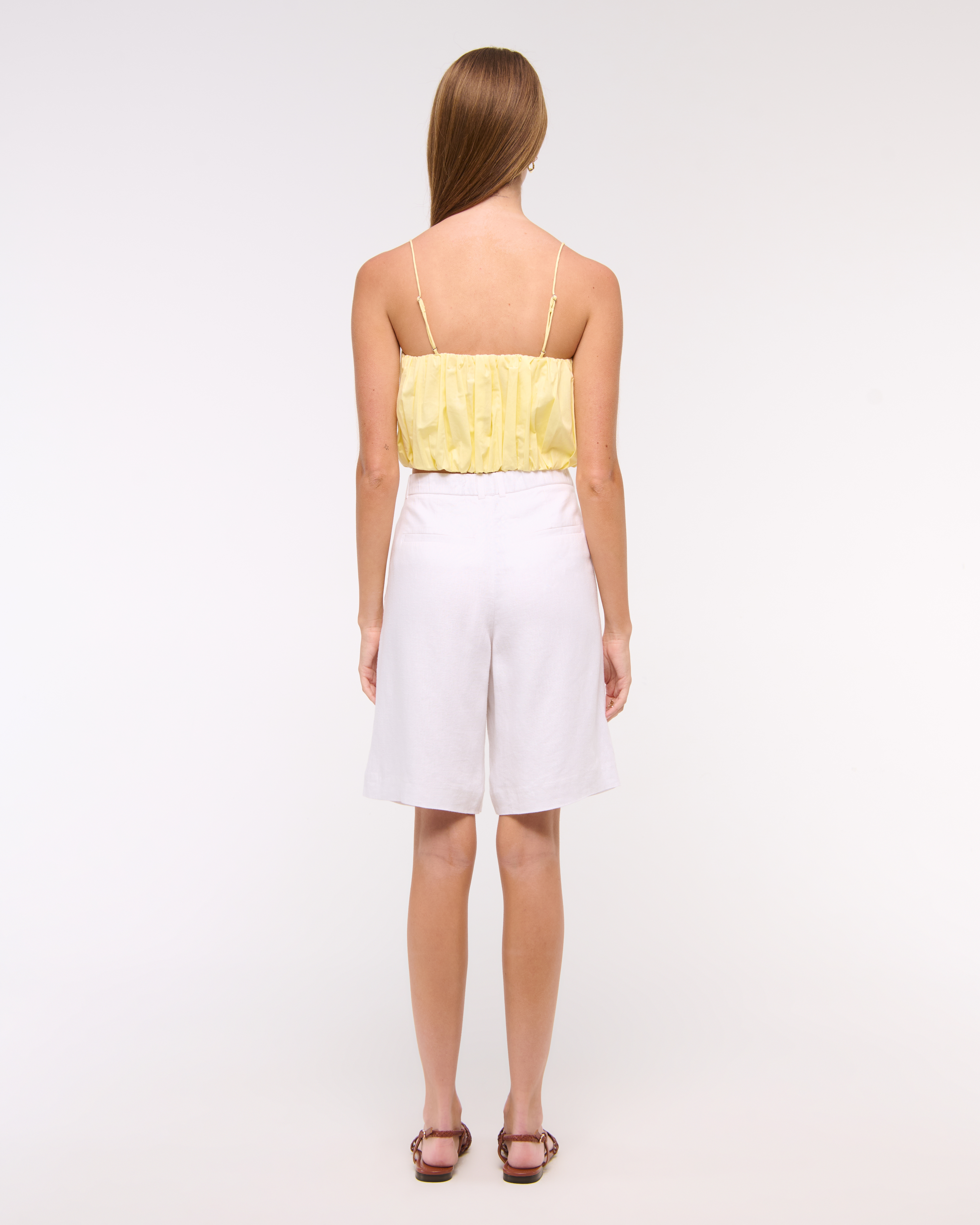 Women's Cropped Bubble Hem Cami | Women's Tops | Abercrombie.com