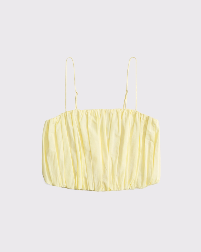 Women's Cropped Bubble Hem Cami | Women's Tops | Abercrombie.com