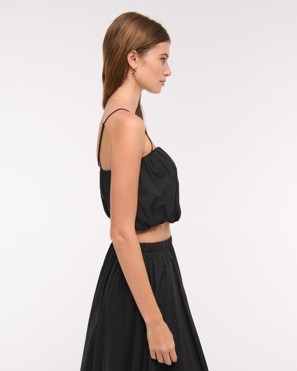 Women's Cropped Bubble Hem Cami | Women's Clearance | Abercrombie.com