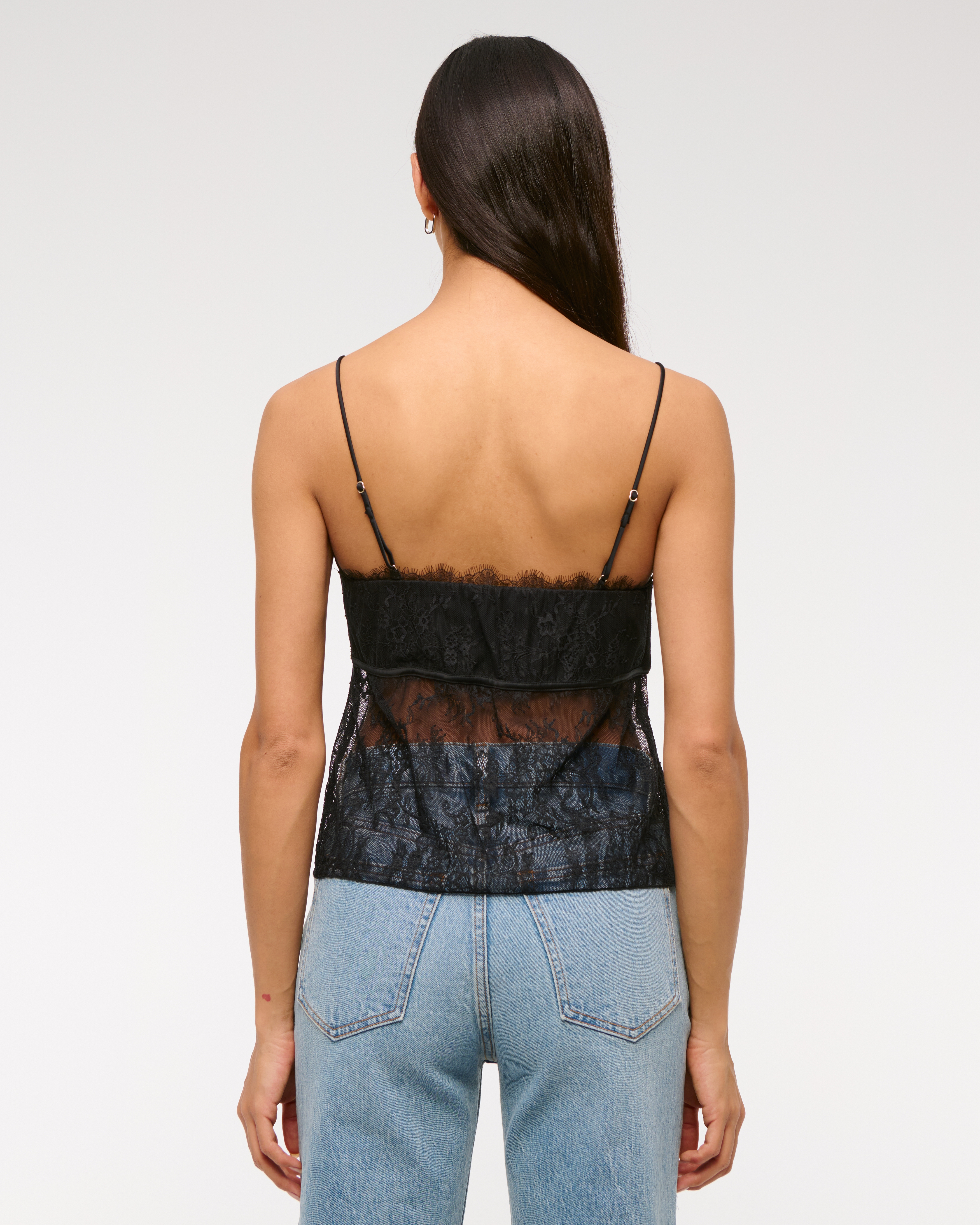 ラッキーブランド Lucky Brand Satin Lace Babydoll Cami レディース シャツ トップス Black Lucky Brand Satin Lace Babydoll Cami Black SM (US 4-6) at