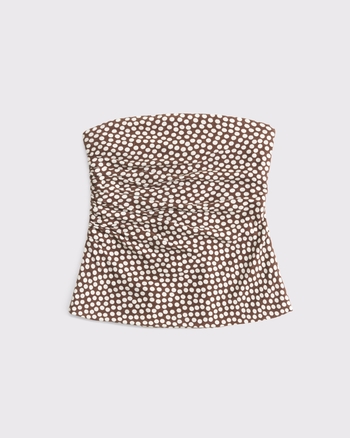 Women's Linen-Blend Tube Top | Women's New Arrivals | Abercrombie.com