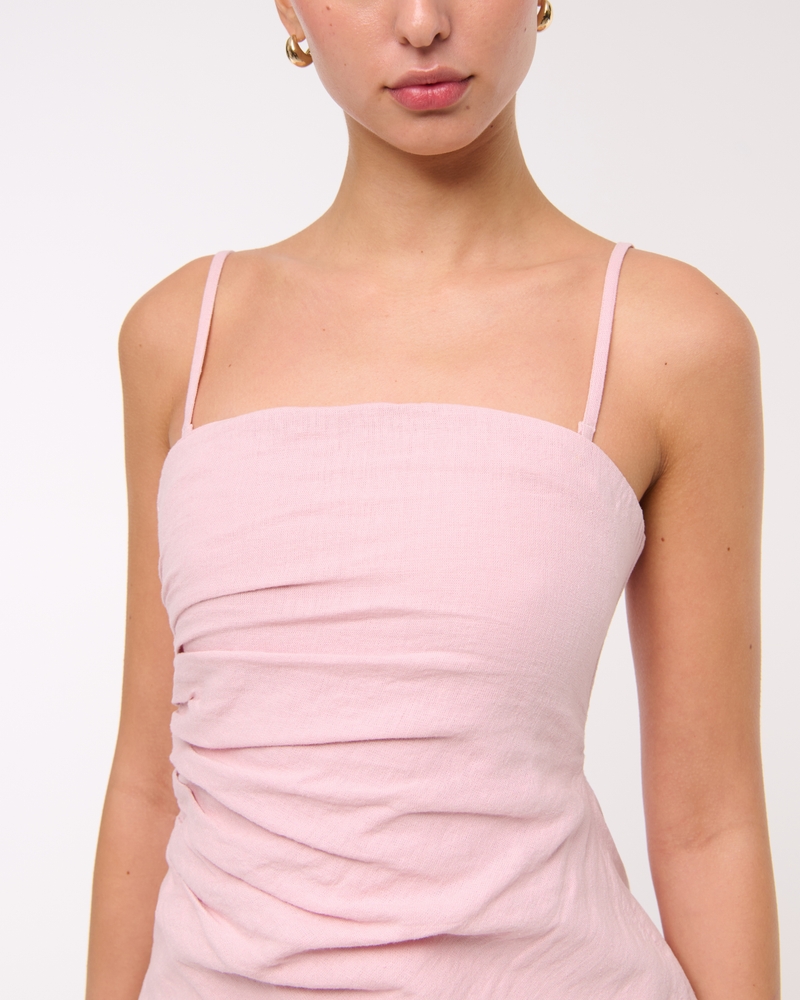 Linen-Blend Tube Top