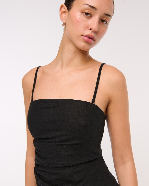 Linen-Blend Tube Top