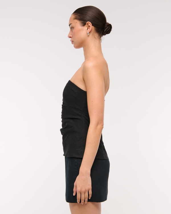 Linen-Blend Tube Top