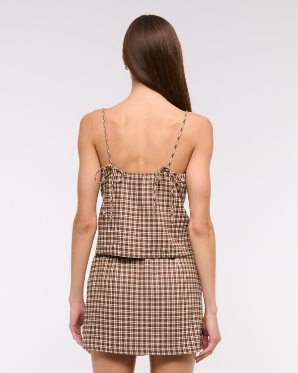 Linen-Blend Babydoll Cami