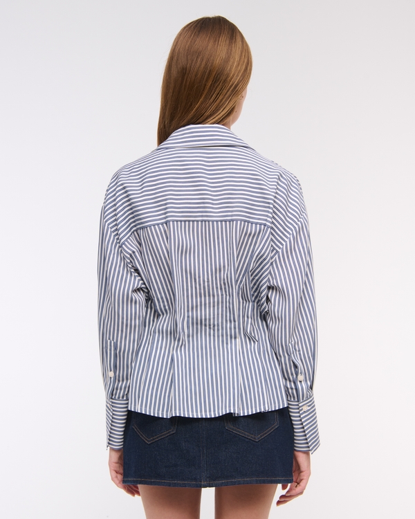 Nipped Poplin Shirt