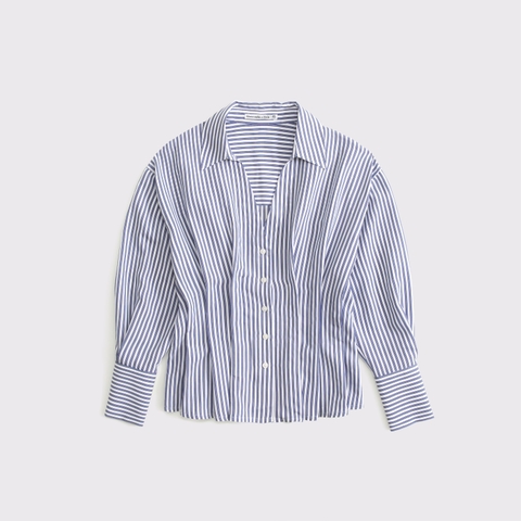 Женские рубашки Abercrombie & Fitch Nipped Poplin Shirt